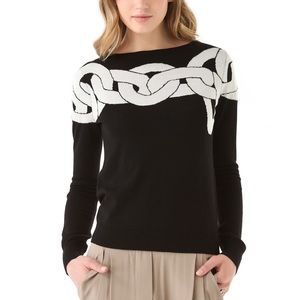 DVF Chain Link Sweater, M